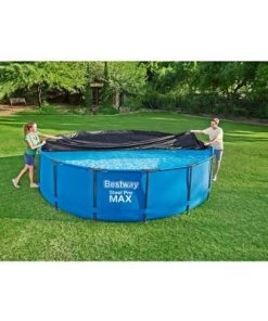 Bestway Flowclear 15 Foot Round Above Ground Swimming Pool Debris Cover (Pool Not Included) for Steel Pro MAXTM Pools, Black -Swimming Pools Sales unnamed file 1859