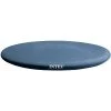 Intex 28026E UV Resistant Deluxe Debris Pool Cover for 13-Foot Intex Easy Set Above Ground Swimming Pool, Vinyl Round Cover with Drain Holes, Blue
