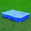 Bestway 58103 Flowclear 7'4" x 60" Floating Rectangle Debris Above Ground Swimming Pool Cover for Steel Pro and Power Frame Pools (Pool Not Included)