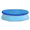 Bestway Flowclear Fast Set Round PVC Swimming Pool Debris Cover (Pool Not Included) with Rope and Drain Holes, Blue