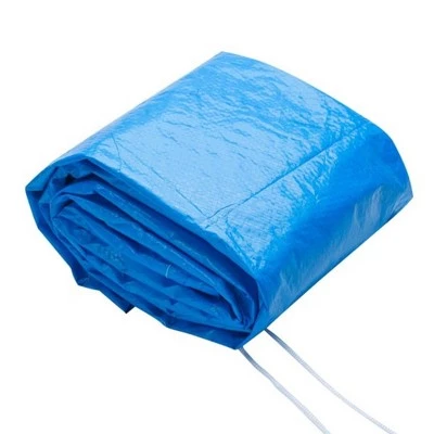 Bestway Flowclear Fast Set Round PVC Swimming Pool Debris Cover (Pool Not Included) with Rope and Drain Holes, Blue 2 Bestway Flowclear Fast Set Round PVC Swimming Pool Debris Cover (Pool Not Included) with Rope and Drain Holes, Blue - Image 2