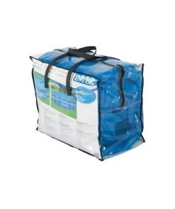 Intext 9.5 Foot Solar Cover Accessory for Backyard, Above Ground, Family Swimming Pools with Air Bubble Technology to Prevent Evaporation, Blue