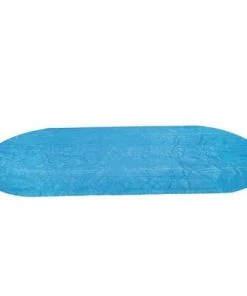 Bestway Flowclear 14" by 8'2” Polyethylene Oval Shaped Above Ground and In Ground Solar Swimming Pool Cover, Cover Only, Blue