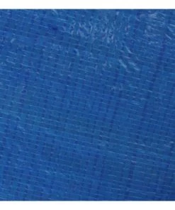 Pool Central Apertured Round Swimming Pool Cover with Rope Ties 18' - Blue