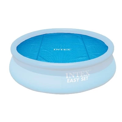 Intex 15 Foot Round Debris Cover and Vinyl Solar Cover for Above Ground Pools 2 Intex 15 Foot Round Debris Cover and Vinyl Solar Cover for Above Ground Pools - Image 2