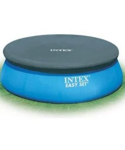 Intex 1000 GPH Easy Set Above Ground Pool Cartridge Filter Pump & Debris Cover