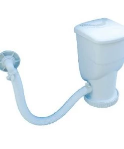 Summer Waves 600 Gallon SkimmerPlus Above Ground Frame Swimming Pool Filter Pump and 4-Pack of Replacement Type D Filter Cartridges