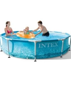 Intex 28207EH 10' x 30" Steel Metal Frame Beachside Swimming Pool w/ Filter Pump
