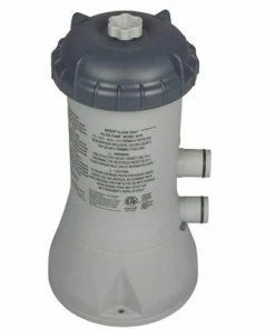 Intex 1000 GPH Pool Cartridge Filter Pump & Maintenance Kit with Vacuum Skimmer