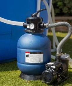 XtremepowerUS 13" Swimming Pool Sand Filter with 3/4 HP Above Ground Pool Pump Stand