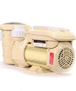 XtremepowerUS 1.5HP Variable Speed Swimming Pool Pump ECO High-Flo Timer Control Digital Panel With Fitting Set, Beige