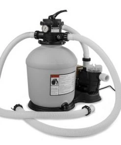 XtremepowerUS Swimming Pool 16" Sand Filter 3,100GPH 3/4HP Pool Pump with Timer 15,000 GAL