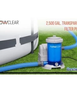 Bestway 58671E-BW Flowclear Transparent Filter Above Ground Pool Pump 2500 GPH Pump Flow Rate, 110-120 Volt -Swimming Pools Sales unnamed file 2274