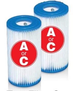 Intex 1000 GPH Easy Set Above Ground Swimming Pool Filter Pump System + Filters