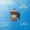 Hayward W3DE6020 ProGrid 60 Square Foot High Capacity 120 Gallons Per Minute DE Filter for Large In Ground Swimming Pools and Spas