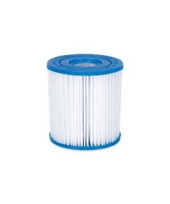 Summer Waves P2W01030A 10 Foot Diameter Round Stone Slate Print Metal Frame Above Ground Back Yard Family Swimming Pool with SkimmerPlus Filter Pump