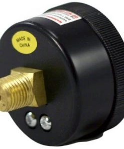 Swimline 60 PSI HydroTools Rear Mount Pressure Gauge Swimming Pool Filter Pump Accessory 2.25" - Black/White