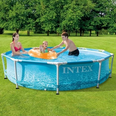 Intex 28206EH 10' x 30" Above Ground Steel Metal Frame Beachside Swimming Pool 3 Intex 28206EH 10' x 30" Above Ground Steel Metal Frame Beachside Swimming Pool - Image 3