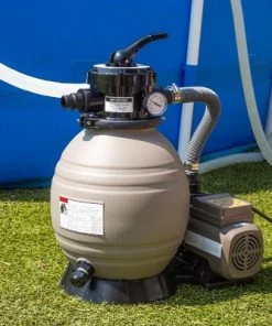 XtremepowerUS 13" Sand Filter with 3/4HP Pool Pump with Timer for Aboveground Swimming Pool Pump Sand Filter