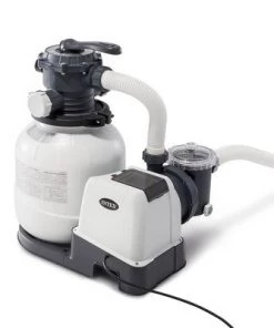 Intex 2100 GPH Pool Sand Filter Pump w/Krystal Clear Saltwater System