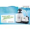 Intex 26679EG 16-Inch 2,150 GPH Krystal Clear Saltwater System and Sand Filter Pump with Automatic Timer and GFCI for Above Ground Pools, Gray
