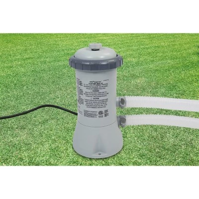 Intex Krystal Clear 530 GPH Easy Set Pool Filter Pump with Filter Cartridges 2 Intex Krystal Clear 530 GPH Easy Set Pool Filter Pump with Filter Cartridges - Image 2