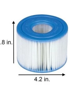 Intex 29001E PureSpa Type S1 Easy Set Pool Filter Cartridges (4 Filters)