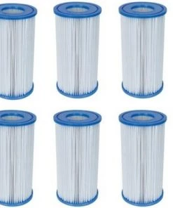 6 Pack Bestway Type III A/C Filter Cartridge for 1000 & 1500 GPH Filter Pumps