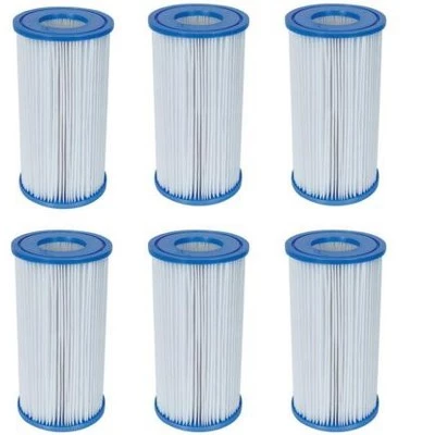 6 Pack Bestway Type III A/C Filter Cartridge for 1000 & 1500 GPH Filter Pumps 1 6 Pack Bestway Type III A/C Filter Cartridge for 1000 & 1500 GPH Filter Pumps