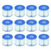 Intex 6 x 29001E B00PUZW3N2 PureSpa Type S1 Easy Set Pool Cartridges (12 Filters) | 2, Count (Pack of 1), Blue