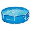 Summer Waves P2000830A Active 8ft x 30in Outdoor Round Frame Above Ground Swimming Pool Set with Filter Pump, Cartridge & Solution Blend
