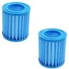 Pool Central 7" Blue Inorganic Antimicrobial Pool Replacement Filters - Set of 2