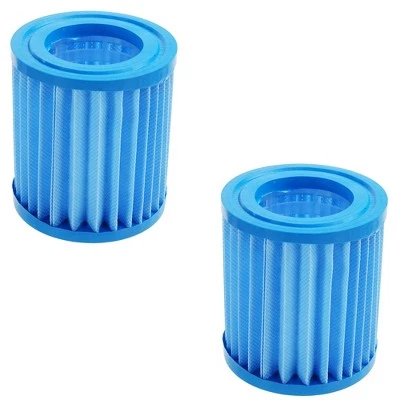 Pool Central 7" Blue Inorganic Antimicrobial Pool Replacement Filters - Set of 2 1 Pool Central 7" Blue Inorganic Antimicrobial Pool Replacement Filters - Set of 2