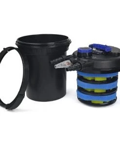 XtremepowerUS 4000 Gallons Koi Pond Pressure Bio Aquarium Filter Layer 13W UV-Sterilizer, Black