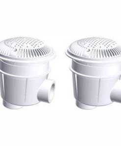 Hayward WG1053AVPAK2 1.5 Inch Dual Suction Outlet for Concrete or Gunite In Ground Outdoor Swimming Pools for Easy Cleaning and Maintenance, White