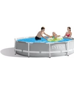 Intex 26700EH 10ft x 30in Prism Metal Frame Above Ground Swimming Pool (No Pump)