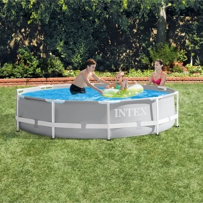 Intex 26700EH 10ft x 30in Prism Metal Frame Above Ground Swimming Pool (No Pump) 2 Intex 26700EH 10ft x 30in Prism Metal Frame Above Ground Swimming Pool (No Pump) - Image 2