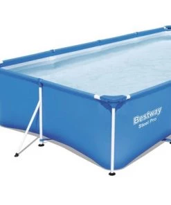 Bestway Steel Pro 13' x 7' x 32" Rectangular Frame Above Ground Swimming Pool