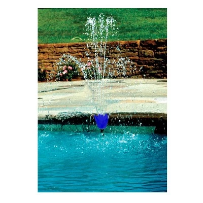 Swimline Adjustable Blue Wall Flower Water Fountain for Swimming Pools 23" - Blue 1 Swimline Adjustable Blue Wall Flower Water Fountain for Swimming Pools 23" - Blue