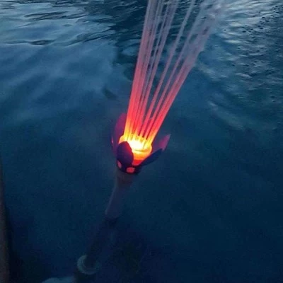 Magic Pool Fountain Water Powered Replacement Swimming Pool Fountain Accessory with Multicolor LED Light Bulbs for In and Above Ground Pool (2 Pack) 1 Magic Pool Fountain Water Powered Replacement Swimming Pool Fountain Accessory with Multicolor LED Light Bulbs for In and Above Ground Pool (2 Pack)