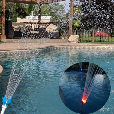 Magic Pool Fountain Water Powered Replacement Swimming Pool Fountain Accessory with Multicolor LED Light Bulbs for In and Above Ground Pool (2 Pack) 2 Magic Pool Fountain Water Powered Replacement Swimming Pool Fountain Accessory with Multicolor LED Light Bulbs for In and Above Ground Pool (2 Pack) - Image 2