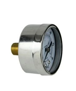 Pool Central Back Mount Stainless Steel Pressure Gauge 2" - White