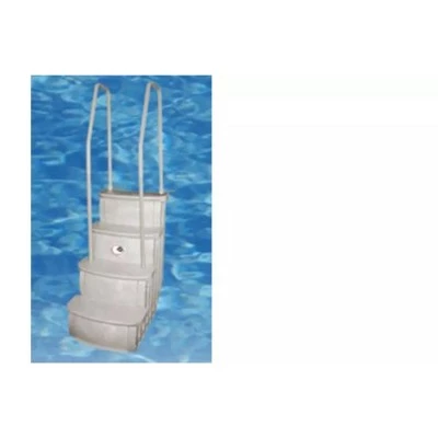 Main Access 200601T 26 Inch Wide iStep Above Ground Swimming Pool Step Ladder No Swim Zone and Flow Through Step Entry System, Taupe 4 Main Access 200601T 26 Inch Wide iStep Above Ground Swimming Pool Step Ladder No Swim Zone and Flow Through Step Entry System, Taupe - Image 4