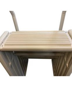 Confer Plastics Confer STEP-1VM 4 Step Heavy-Duty Above Ground Swimming Pool Ladder Stair Entry System with Handrails, Warm Beige -Swimming Pools Sales unnamed file 3120