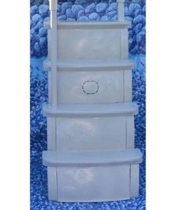 Main Access 200600T 24 Inch Wide Heavy-Duty Adjustable Above Ground Swimming Pool Smart Step Entry System with Handrails (No Ladder), White -Swimming Pools Sales unnamed file 3136