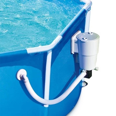 Summer Waves P2000830A Active 8ft x 30in Outdoor Round Frame Above Ground Swimming Pool Set with Filter Pump, Cartridge and Accessories 3 Summer Waves P2000830A Active 8ft x 30in Outdoor Round Frame Above Ground Swimming Pool Set with Filter Pump, Cartridge and Accessories - Image 3