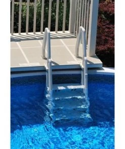 Vinyl Works Deluxe Adjustable 24-Inch Wide In-Pool Step Ladder Entry System for 46 to 60 Inch High Above Ground Swimming Pools with Non-Slip Steps -Swimming Pools Sales unnamed file 3143