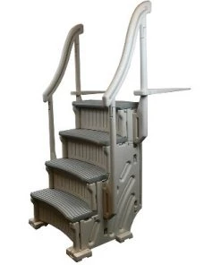 Confer Plastics Confer CCXAG 4-Step Above Ground Swimming Pool Entry Steps w/ 3) Sand Weights