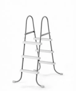 Intex Above Ground Steel Frame Swimming Pool Ladder + Pool Ladder Step Pad