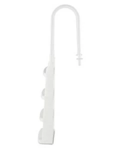 Main Access 200200 Easy Incline Above Ground In Pool Swimming Pool Ladder Complete Entry System with Aluminum Handrails, White